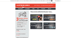 Desktop Screenshot of abo.lettreducadre.fr